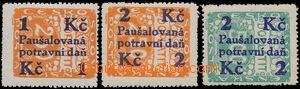 172830 -  Pof.PD3-4 + PD6, values 1Kč/250h and 2Kč/250h orange + 2K