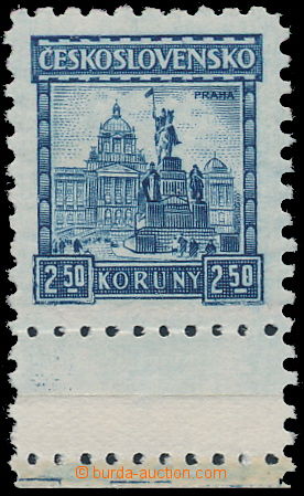 172835 - 1926 Pof.223, Prague 2,50CZK blue with lower margin, on edge