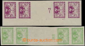172876 - 1919 Pof.S1Ms(4) + S2Ms, Express stamp 2h violet, 4-stamp gu