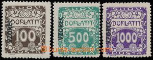 172892 - 1919 Pof.DL1-3vz, Ornament, complete set of postage-due stam