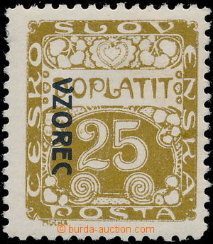 172893 - 1919 Pof.DL5vz, Ornament 25h s přetiskem VZOREC vlevo dolů