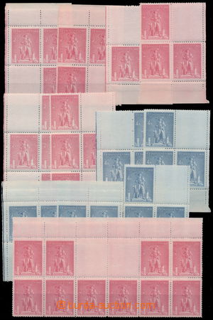 172894 - 1945 Pof.431-432, Kozina 2,40Kčs a 4Kčs, sestava kupónů 
