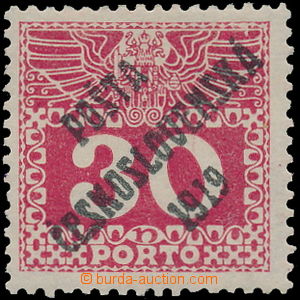 172919 -  Pof.70, Large numerals 30h, overprint type I.; exp. by Lese