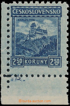 172980 - 1926 Pof.215, Malé krajinky, Karlštejn 2,50Kč, průsvitka