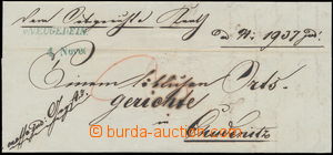 173014 - 1848 CZECH LANDS  letter with blue (!) cancel. V. NEUGEDEIN 