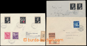 173047 - 1943-44 sestava 3ks dopisů vyfr. zn. Heydrich Pof.111 a 5. 