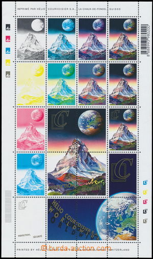 173107 - 2000 ZVLÁŠTNÍ TISKY - aršík Matterhorn, 20-blok fotogra
