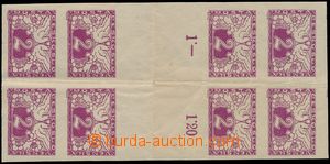 173162 - 1919 Pof.S1Ms(4), Spěšná 2h fialová, přeložená 4-zn. 