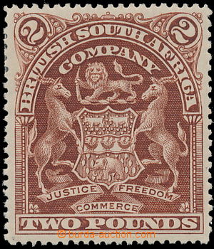 173163 - 1898-1908 SG.91 Coat of arms 2£ brown, perfect quality;