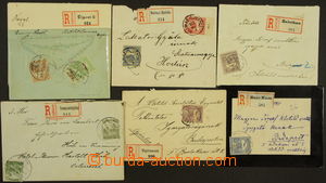 173169 - 1901-1918 7 small Reg letters, i.a. decorative envelope with