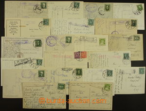 173171 - 1928-1938 selection of 19 pcs of Ppc with cancel. various po