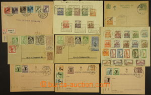 173172 - 1918-1922 9 entires with various provisional, 2x card FP wit