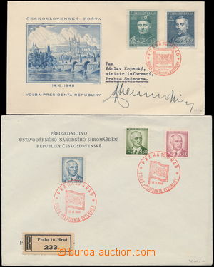 173218 - 1946-48 special envelope to election president republic, com
