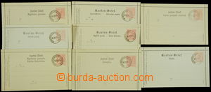 173334 - 1890 comp. of 8 letter cards 5 Kreuzer red for abroad, in va