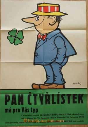 173358 - 1970 NEPRAKTA Jiří Winter (1924-2011), plakát Pan Čtyřl