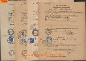 173499 - 1901-12 tiskopis Zpětné hlášení - Rückmeldung, formul