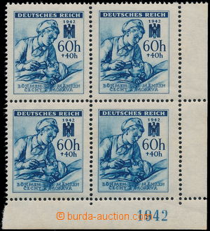 173521 - 1942 Pof.100, Německý červený kříž (III) 60h+40h, pra