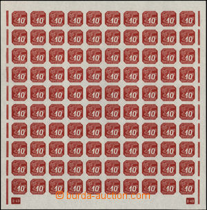 173545 - 1939 Pof.NV14, issue II 10h red, complete 100 pcs of counter