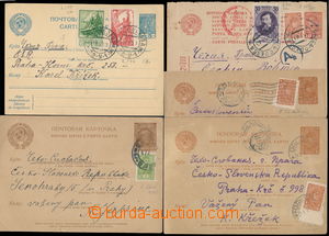 173606 - 1931-40 sestava 5 dofrankovaných celin zaslaných do Česko