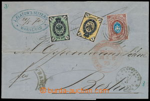 173660 - 1870 folded commercial letter to Berlin, franked with Russia