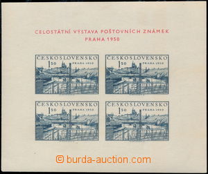 173674 - 1950 Pof.A564, miniature sheet PRAGUE 1950, variant K1/21, p