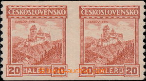 173711 - 1926 Pof.216A, Malé krajinky, 20h oranžová, 2-páska ve s