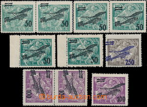 173776 -  Pof.L4-L6, II. provisional air mail stmp., comp. 10 pcs of 