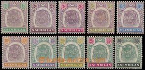 173801 - 1895-1899 SG.5-14, Malajský tygr 1c-50c, kompletní série;