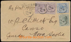 173814 - 1897 dopis do Nového Skotska vyfr. zn. SG.43, 44 (2), 46, D