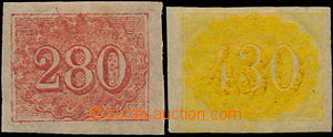 173816 - 1854-1861 Mi.21 + 22, Číslice 280R a 430R tzv. Coloridos; 