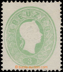 173845 - 1861 Mi.19, Ferch.19a, FJ I v oválu 3Kr světle zelená; be