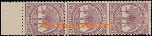 173866 - 1898 SG.64ba, marginal strip of 3 Palms 2Sh6P purple, 1x OMI