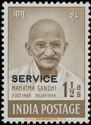 173875 - 1948 SG.O150a, Služební Gándhí 1½A s přetiskem SER