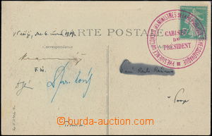 173909 - 1919 FRANCIE  pohlednice zaslaná z Paříže do Prahy, čer