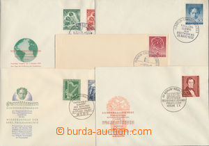 173923 - 1950-52 comp. 5 FDC with stamps Mi.71; Mi.72-73; Mi.74; Mi.8