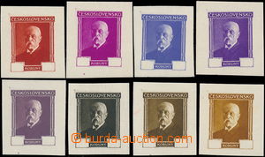 173934 - 1930 ZT  sestava 8ks zkusmých tisků známek TGM určených