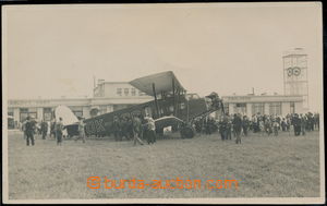173958 - 1933 AERO A-38   B/W photo postcard transport aircraft on/fo