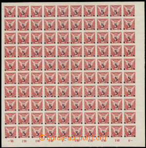 173981 - 1925 Pof.NV10, Výpotřební 5/6h červená, kompletní 100k