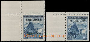 174100 - 1939 Pof.15, Strečno 2,50Kč, 2x levý horní rohový kus, 