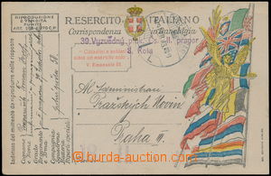 174197 - 1919 SLOVENSKO - ITALSKÉ LEGIE  lístek italské PP zaslan