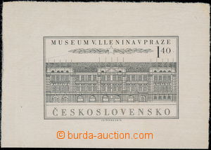 174206 - 1954 PLATE PROOF Pof.769, Lenin Museum 1,40Kčs, plate proof