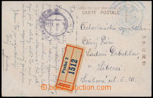 174209 - 1919 RUSKO/  pohlednice zaslaná z cesty ČS. jednotek do vl