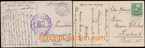 174230 - 1913-18 MONTENEGRO 2 Ppc sent from Montenegro, 1x franked wi