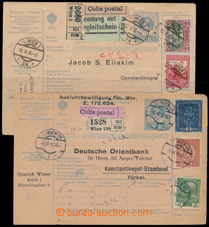 174248 - 1916 sestava 2ks celých balíkových poštovních průvodek