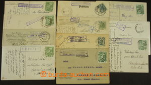 174249 - 1903-10 ČESKÉ ZEMĚ  sestava 11ks pohlednic a lístků s r