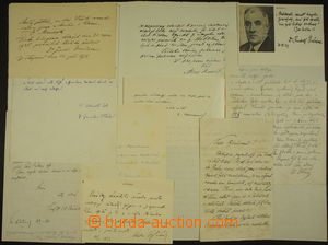 174361 - 1890-1950 AKADEMICI / zajímavá sestava dopisů a lístků 
