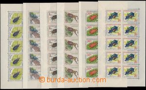 174369 - 1962 Pof.PL1279-1284, Beetles, complete set of blk-of-10, su