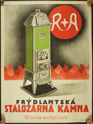 174454 - 1930 FRÝDLANTSKÁ STÁLOŽÁRNÁ KAMNA  reklamní plakát n