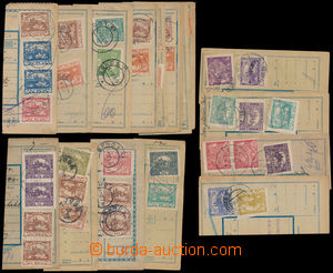 174528 - 1919-20 selection of 17 pcs of parcel dispatch card segments