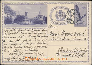 174536 - 1940 Hungarian pictorial PC 16f Budapest, sent from annexed 